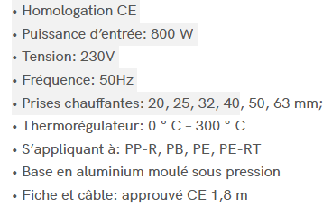 SOUDEUSE PPR ORCA 20-63mm